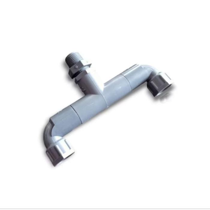 1/2 Inch Konektor Sambungan Kran Keran Air Cabang 2 Arah Drat Dalam Pvc