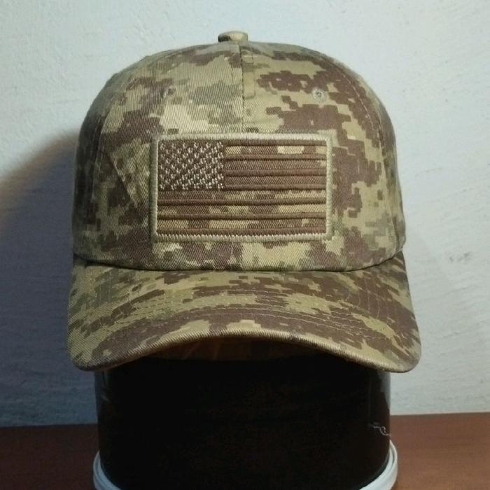 Topi CAMO Pitt Bull US Flag