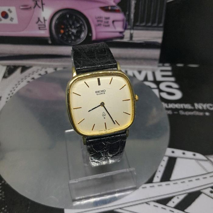 Jam tangan Vintage rare seiko tank 7820 5050 quartz dual hands