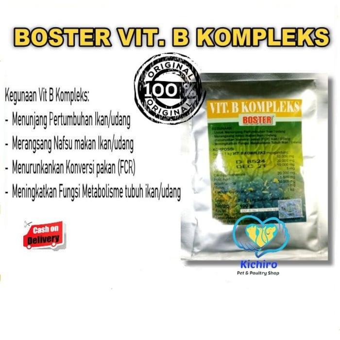 BOSTER VITAMIN B - COMPLEK 100 gram, vit B-complek serbuk BOSTER