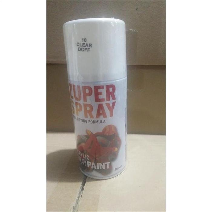 Cat Semprot Zuper Spray Clear Doff Pernis Dop 300cc