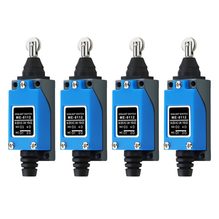 4pcs Contact-Roller Limit Switch Waterproof Oil-proof ME-8112 Limit Sensor Switch Contact-Roller Lim