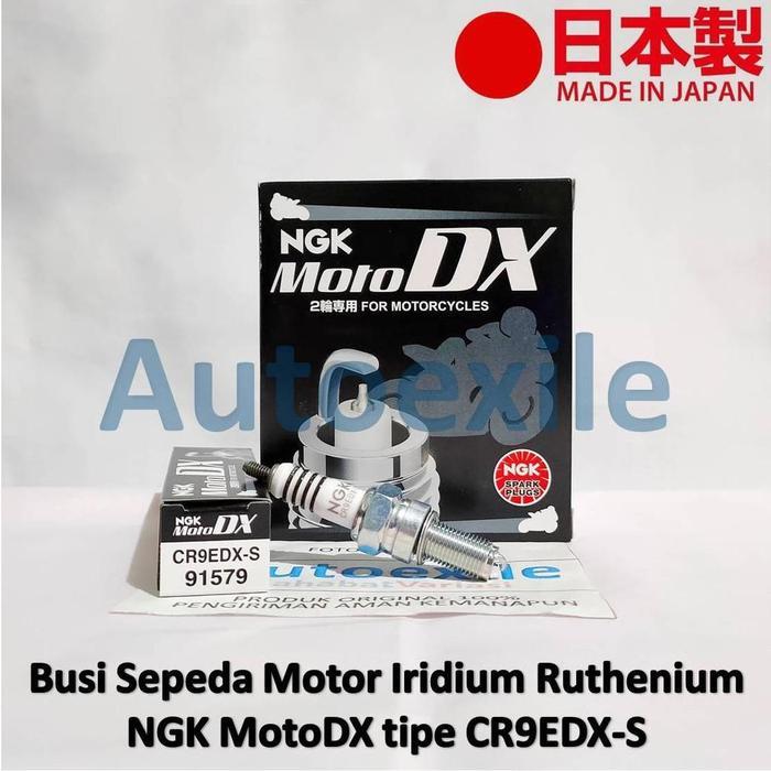 BUSI MOTOR NGK MOTO DX CR9EDX-S IRIDIUM RUTHENIUM MOTODX YZF R15 R25 PULSAR 180 200 220 KIRI XCD 125