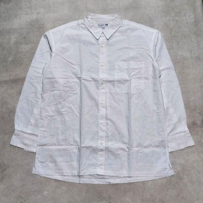 Kemeja tangan panjang pria uniqlo x jw Anderson putih bekas