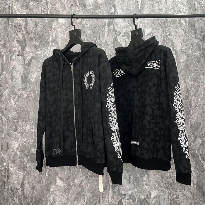 CHROME HEART CEMETERY CROSS ALL OVER BLACK