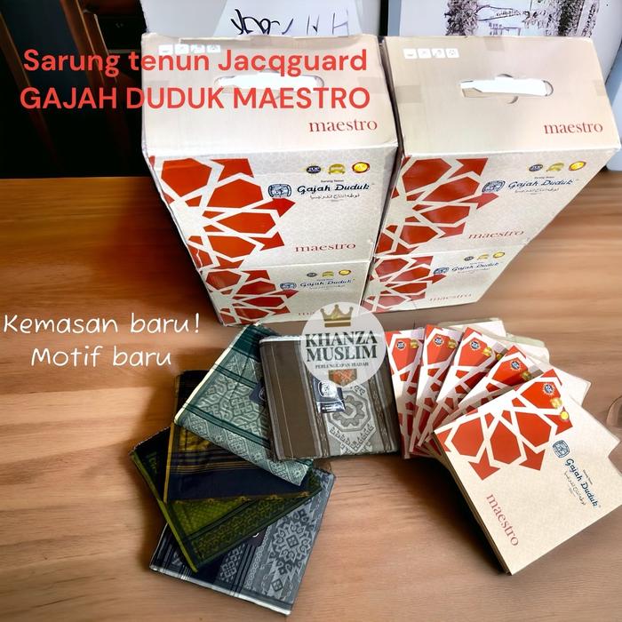 SARUNG GAJAH DUDUK MAESTRO || SARUNG JAQGUARD KUALITAS PREMIUM Bawahan Dewasa Katun