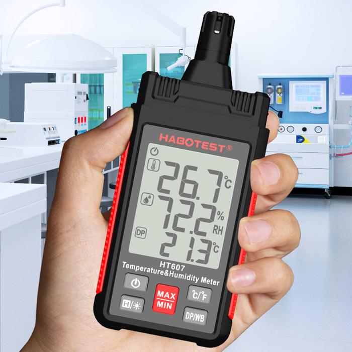 HT607 Digital Hygrometer Temperature Humidty Meter Thermo-hygrometer