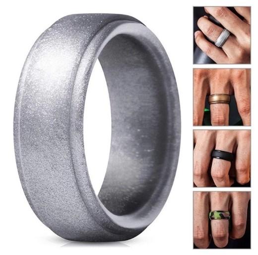 Cincin pria karet silikon hitam olahraga basket waterproof unisex , cincin pria / cincin karet / cin