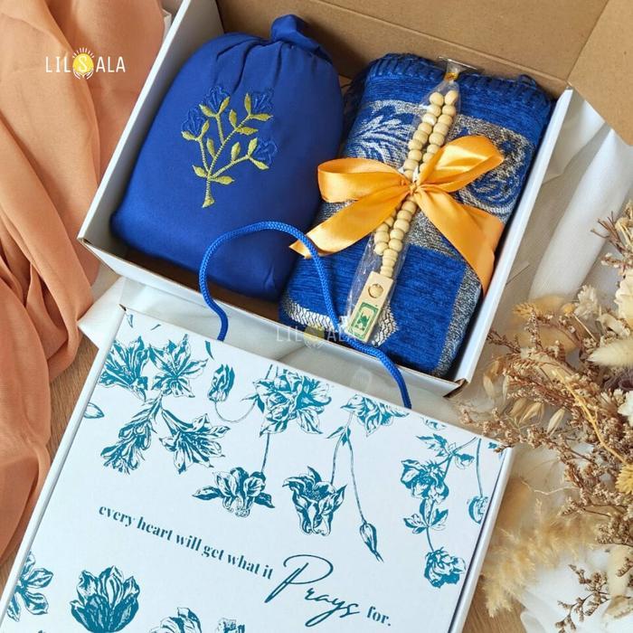 [BARMU] PAKET MUKENA DAN SAJADAH TURKI PACKING BOX KADO GURU HADIAH ULANG TAHUN WEDDING HAMPERS KADO