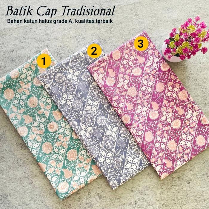 Batik Cap, Kain Batik Cap, Batik Cap Bahan Katun, Batik Cap Tradisional