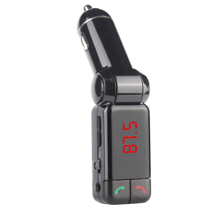 Pemancar FM Bluetooth Kit Mobil Pemancar FM Handsfree Aux Mp3 Player