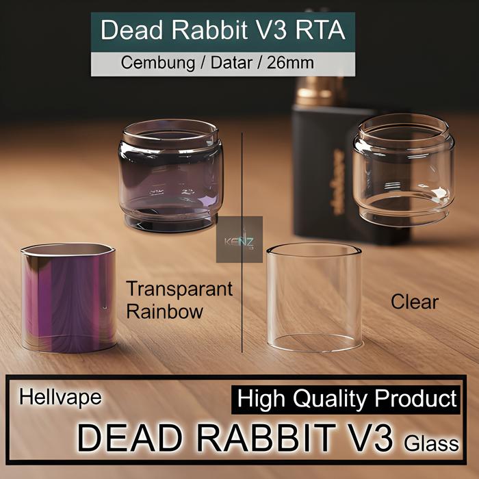 SPECIAL DEAD RABBIT V3 RTA Replacement Glass | tabung kaca tube tank