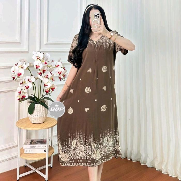 Daster Rayon Wanita Terbaru 2025 | Daster Rayon Wanita Kekinian | Daster Rayon Viral Wanita Ibu Meny