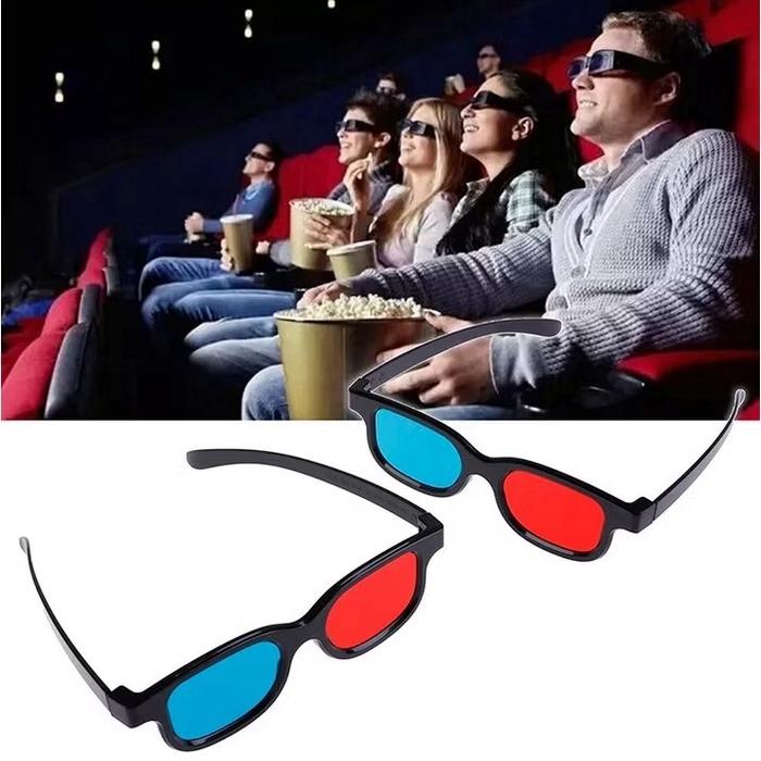 Kacamata Film 3D Tv Cinema Movie Bioskop Tv Rumah Plastic frame glasses Anak & Dewasa