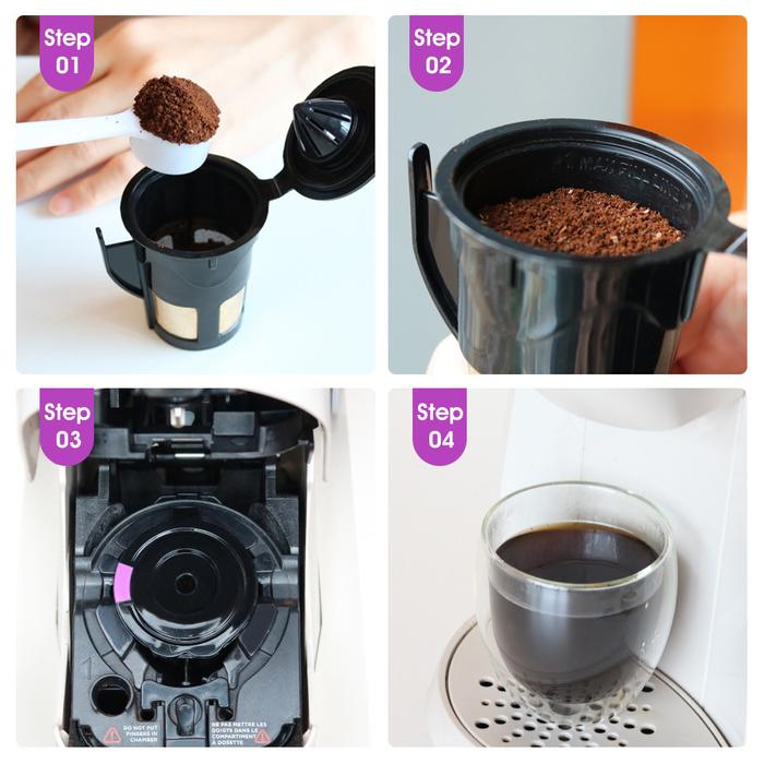Untuk Keurig 2.0 K-cup Cangkir Filter Isi Ulang Cangkir Kapsul Kopi