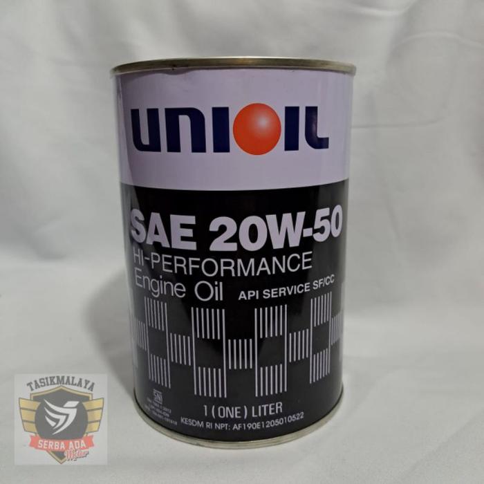 Oli Unioil Sae 20W-50 1 Liter