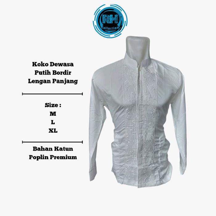 Baju koko lengan pendek Ar hidayat/Muslim dewasa Panjang Motif