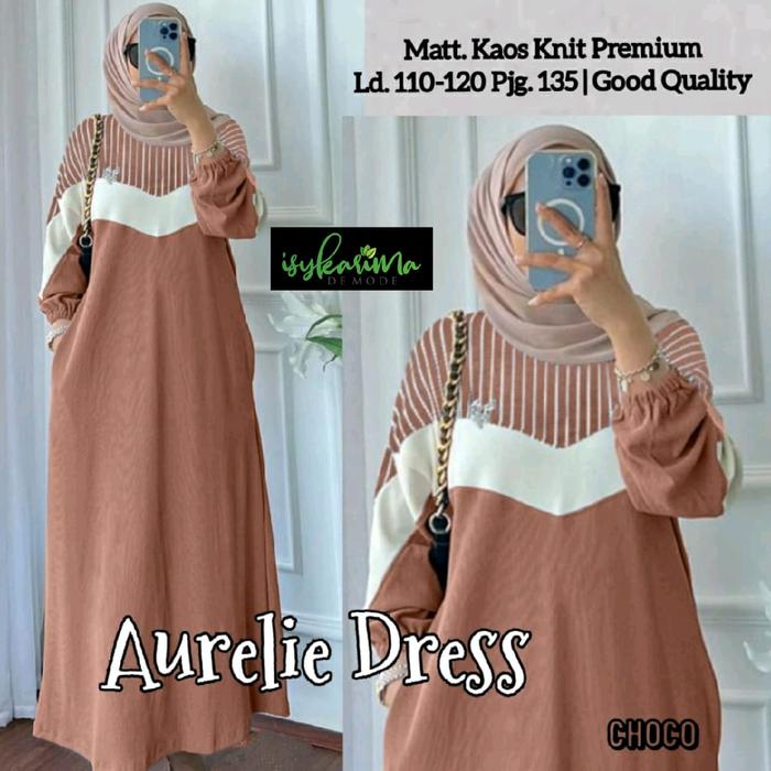 Aurelie Dress Gamis Kaos Knit Gamis Knit