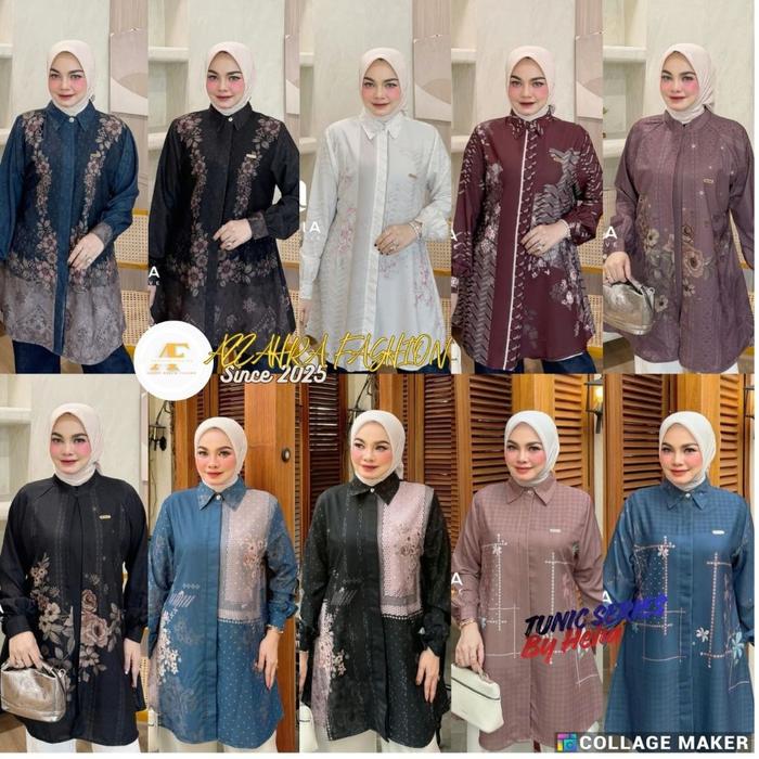 Merida Tunic, Grizella Tunic, Elzira Tunic, Adeva Tunic, Khainara Tunic & Inayah Tunic By Helia