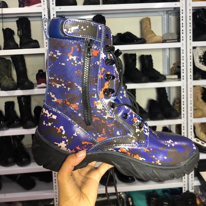 Sepatu Pdl Loreng Polairud Resleting