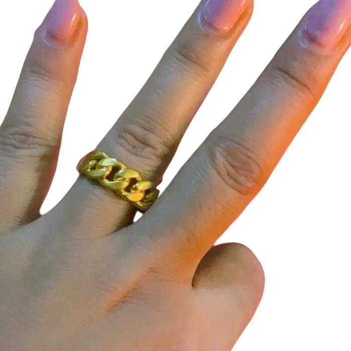 Set Cincin replika emas LM