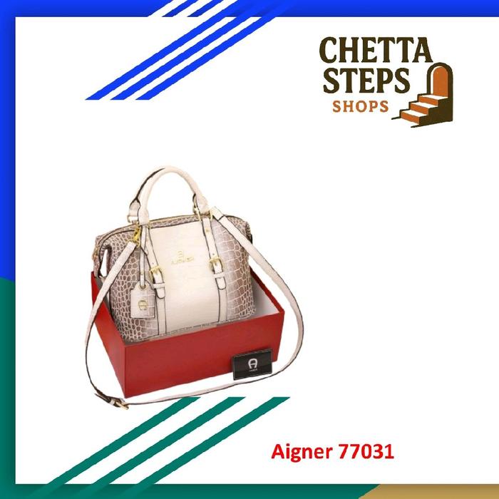 Tas Wanita Aigner 77031 - Tas Cewek Himalaya Croco Satchel Bag