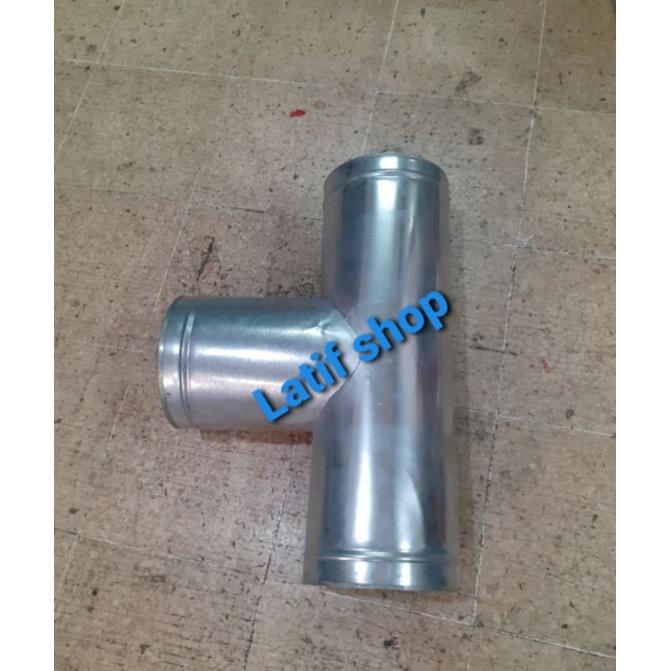 Sambungan T ducting 8 in. sok T flexible cerobong. flexible ducting