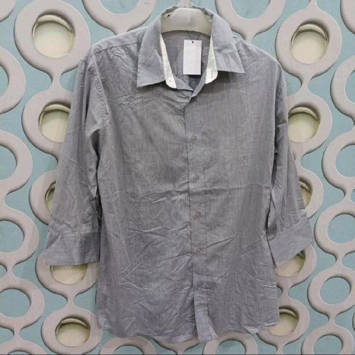 KEMEJA PRIA PANJANG SECOND FORMAL JBOOM ORIGINAL SIZE L KMR069