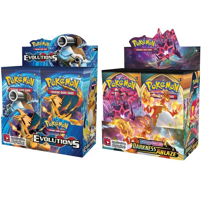 324pcs/Box Pokemon cards Evolution Darkness Ablaze Booster Box