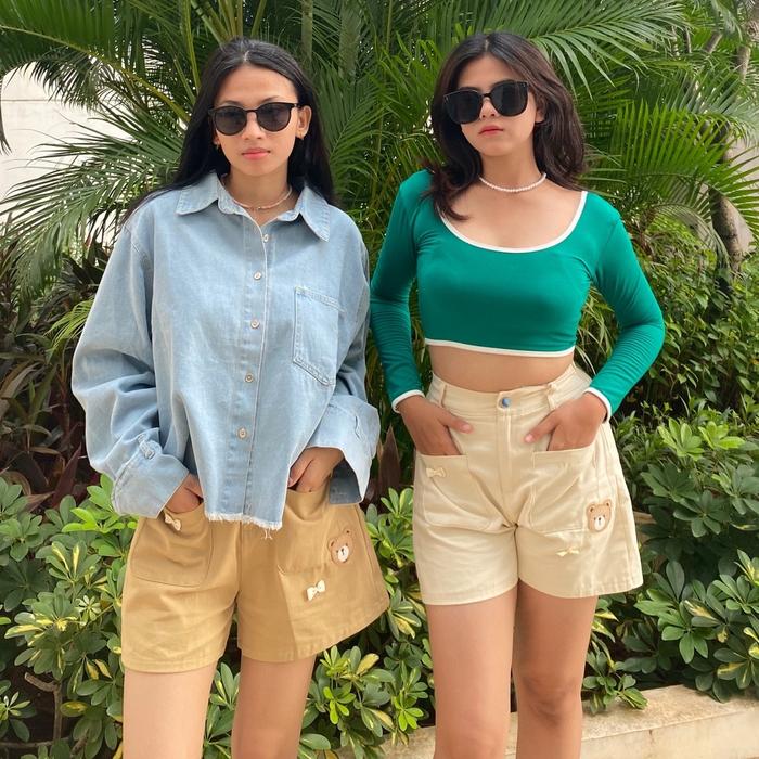 cargo short pants/ short cargo/ celana pendek wanita