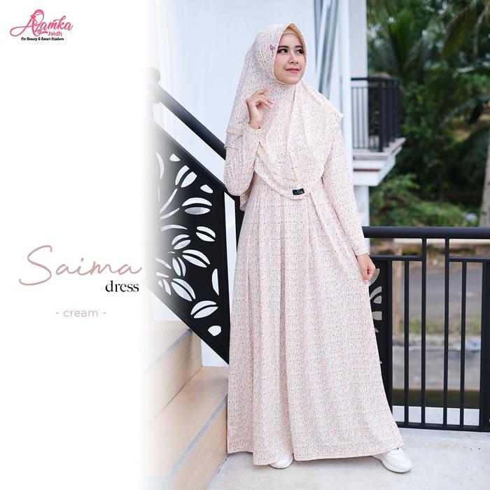 AZAMKA - Paket Hemat Gamis + Jilbab - Gamis Premium