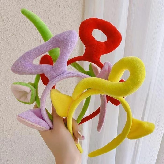 Bando Teletubbies Hairband / Pita Rambut Teletubbies / Motif Kartun Anak Bandana Lucu
