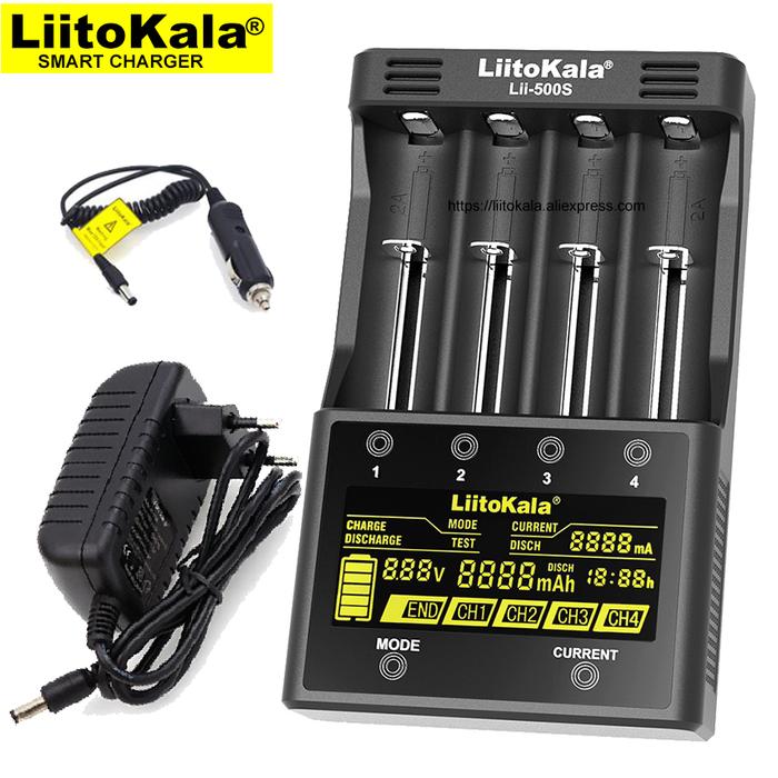 Liitokala Lii-500S Lii-402 Lii-S4 Lii-S2 Battery Charger, Charging