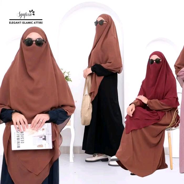 Hani Maxi Dress Syari Muslimah Terbaru Syafeen - Simple, Pesta, Lebaran, Wanita, Remaja, Dewasa, Mew