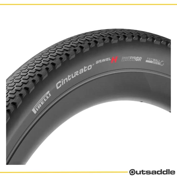 PIRELLI Cinturato Gravel H 700x35c 700x40c Ban Sepeda Gravel Tubeless Ready Black
