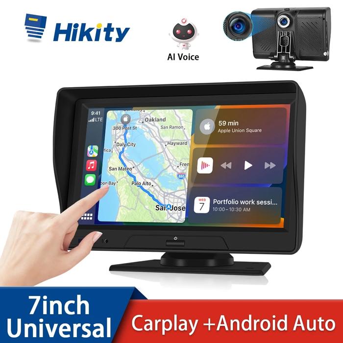 Hikity Universal 7'' Car Mirror Monitor Video Multimedia Video Player