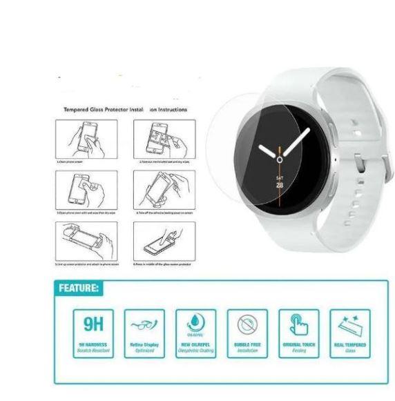 nnn tempered glass untuk SAMSUNG Galaxy Watch8 WATCH 8 (Bluetooth, 44 mm Silver) TG anti gores jam t