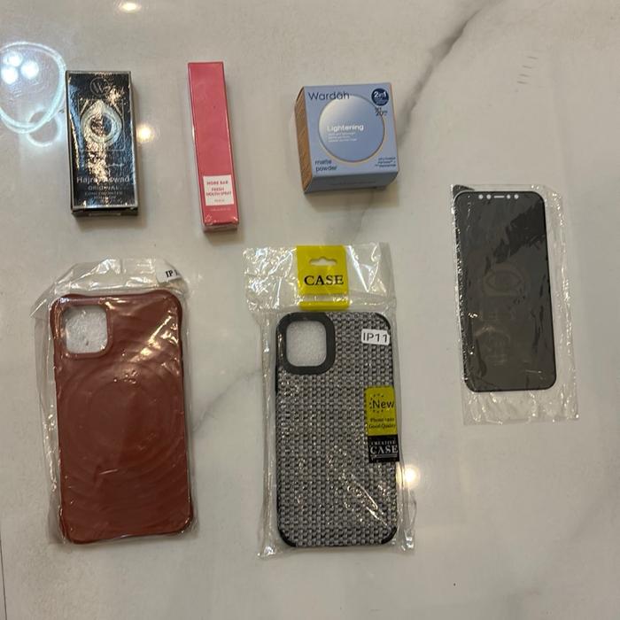 (Produk Random)Wardah bedak tabur hobe bar (penyegar mulut) parfum arab case ip