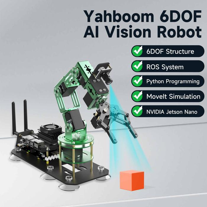 Robot Arm Building Learning Kit for Jetson Nano 4GB 6DOF AI