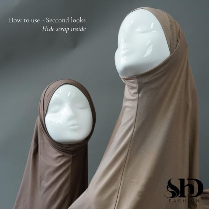 Jilbab instan rayon premium | Jilbab Aisha Instan by SHD dengan material katun rayon premium