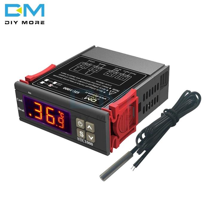 Diymore STC-1000 Stc 1000 Led Digital, Termostat untuk Inkubator