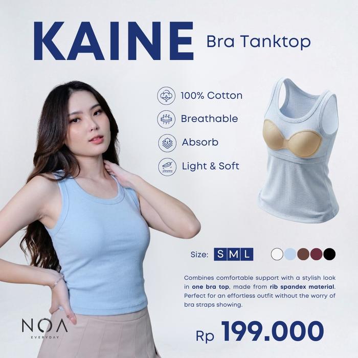 NOA everyday I KAINE Rib Spandex Bra Tanktop I Atasan Wanita I Bra Tanktop Wanita Rib Spandex