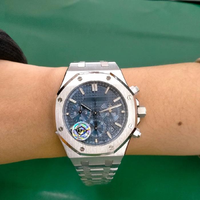 APS AP 38 mm jam tangan pria kaca saphire bahan allstainlisstell automatic crono