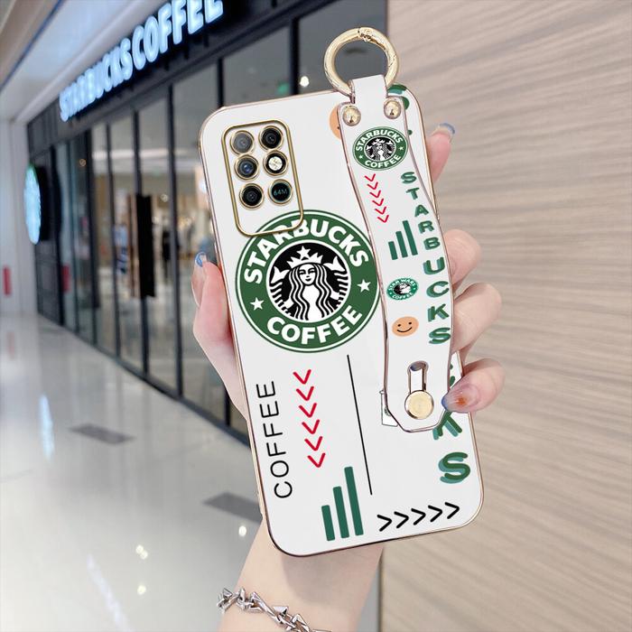 Hontinga Casing Ponsel untuk Infinix Note 8, Casing Ponsel Persegi