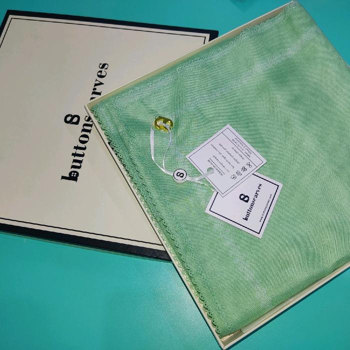 Hijab persegi Button Scarf Original/bahan voal premium