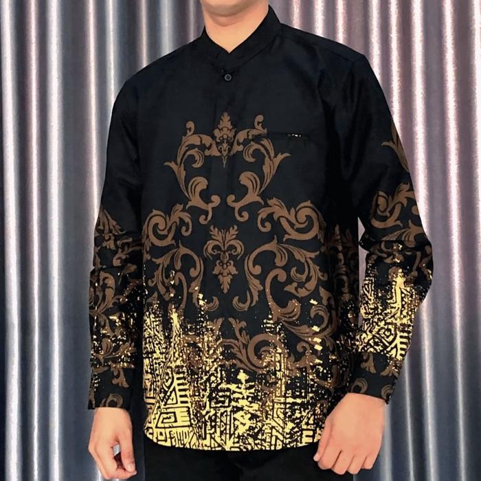 Baju koko batik kemko batik bahan katun 40s erkhape n one