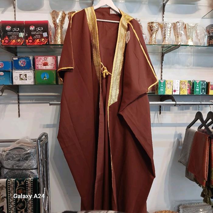 Bisht/Masyalih Eksklusif - Kualitas Tinggi Original Saudi Arabia
