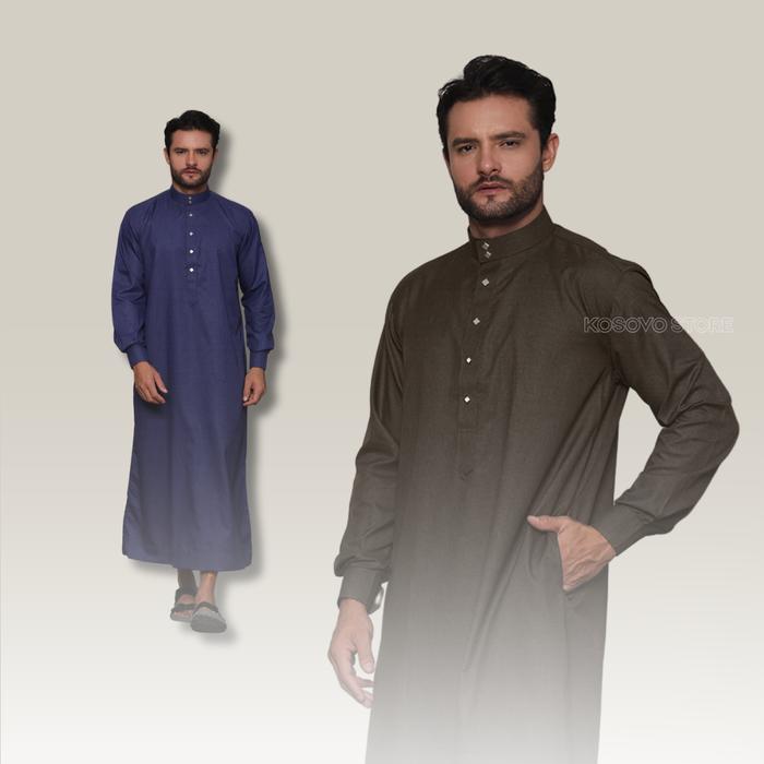READY STOCK JUBAH GAMIS DEWASA PRIA AR RAZI KANCING KATUN