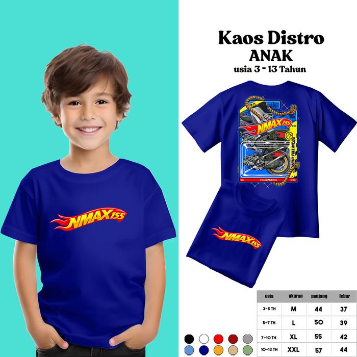 Kaos Anak NMAX HOTWHEELS - Fashion anak murah Kaos Anak Laki-Laki Perempuan Baju anak Trending Kaos 
