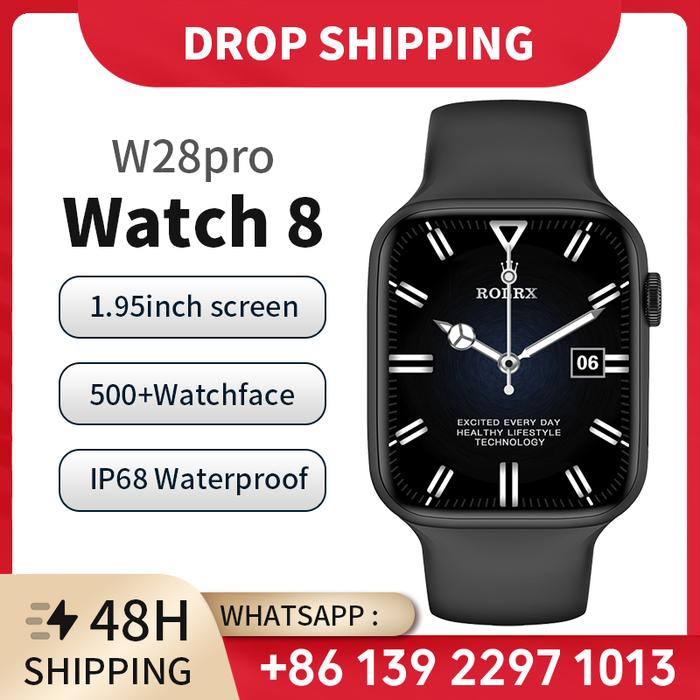 Original IWO W28 Pro Smart Watch Men 2022 Support Hebrew Korean